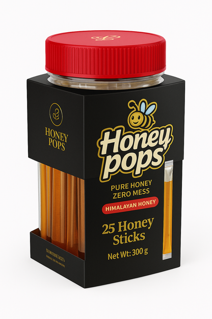 HONEY POPS - 25 PURE HONEY STICKS